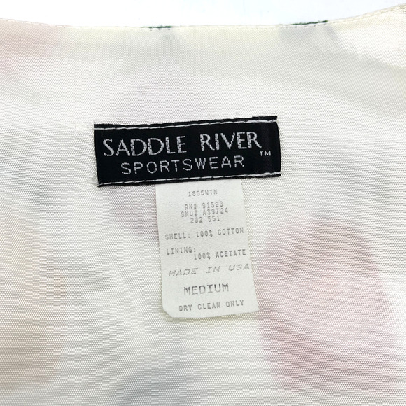 VTG Saddle River Womens Vest Sz Medium Tulips Flowers Spring Artsy Boho Cottage - Picture 4 of 6